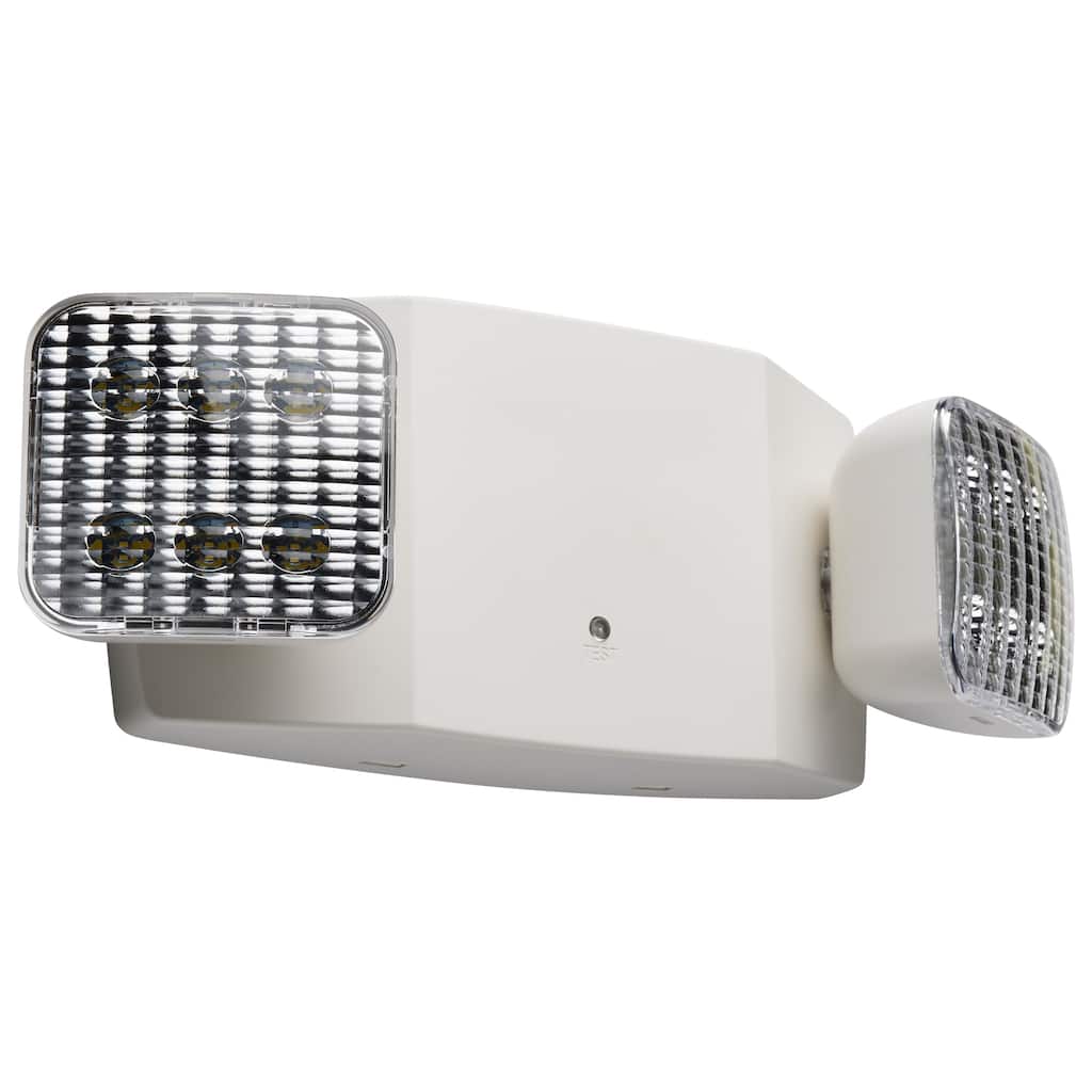 Emergency Light 90min Ni-Cad backup 120/277V Dual Head Universal Mounting - White