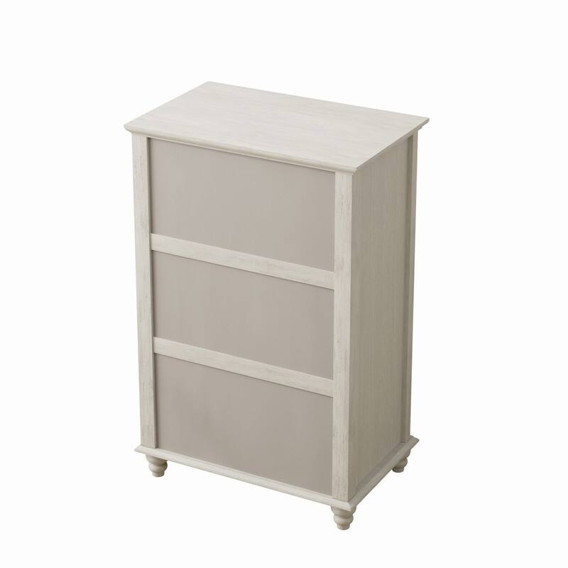Modern Fluted 5 Drawer Dresser with Metal Handles for Stylish Bedroom Organization and Storage