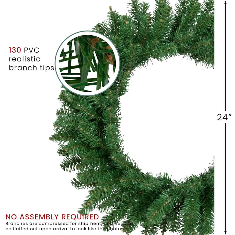 Winona Fir Artificial Christmas Wreath - 24" - Unlit