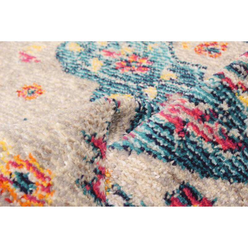 ECARPETGALLERY Machine Made Daria Grey Area Rug