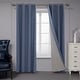 preview thumbnail 11 of 95, Deconovo Faux Linen Total Blackout with Coating Curtains (2 Panel)