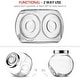 preview thumbnail 8 of 15, Bormioli Rocco Pandora Glass Candy Jar