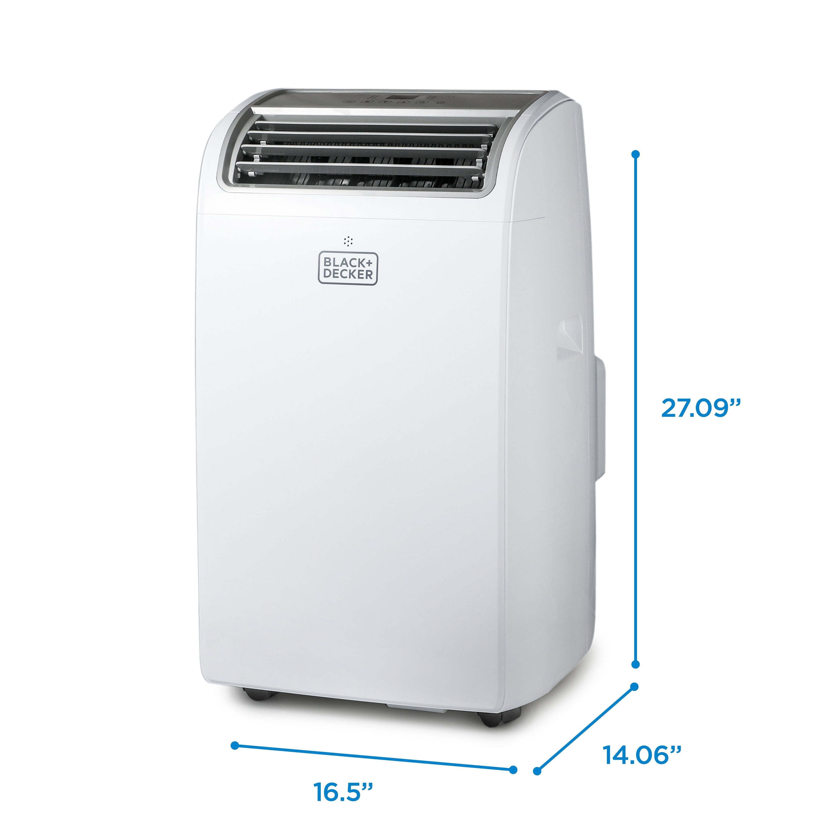 BLACK+DECKER 8,150 BTU SACC/CEC Portable Air Conditioner with Heat, 12,000 BTU Cooling ASHRAE 128