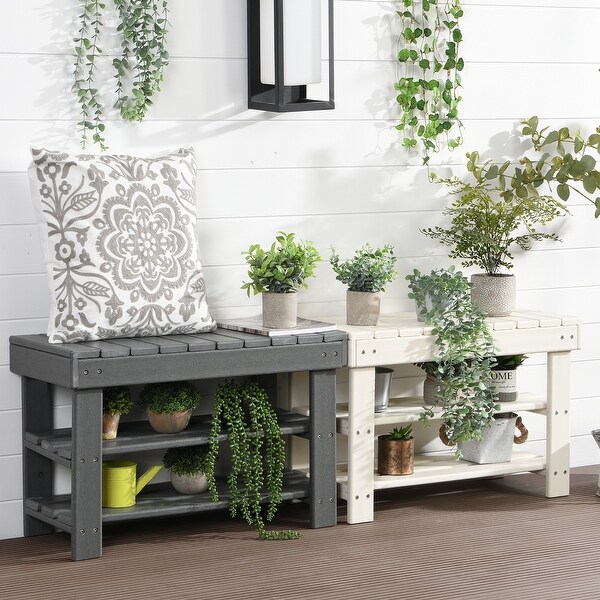 Outdoor shoe rack bench hotsell