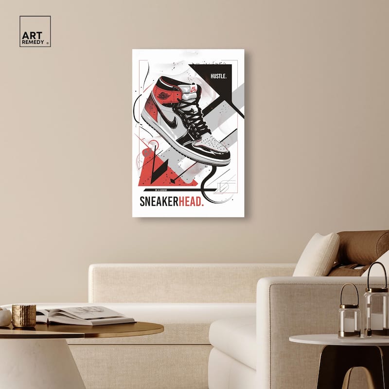 Stylish Sneakerhead Canvas by Art Remedy, Gallery Wrapped