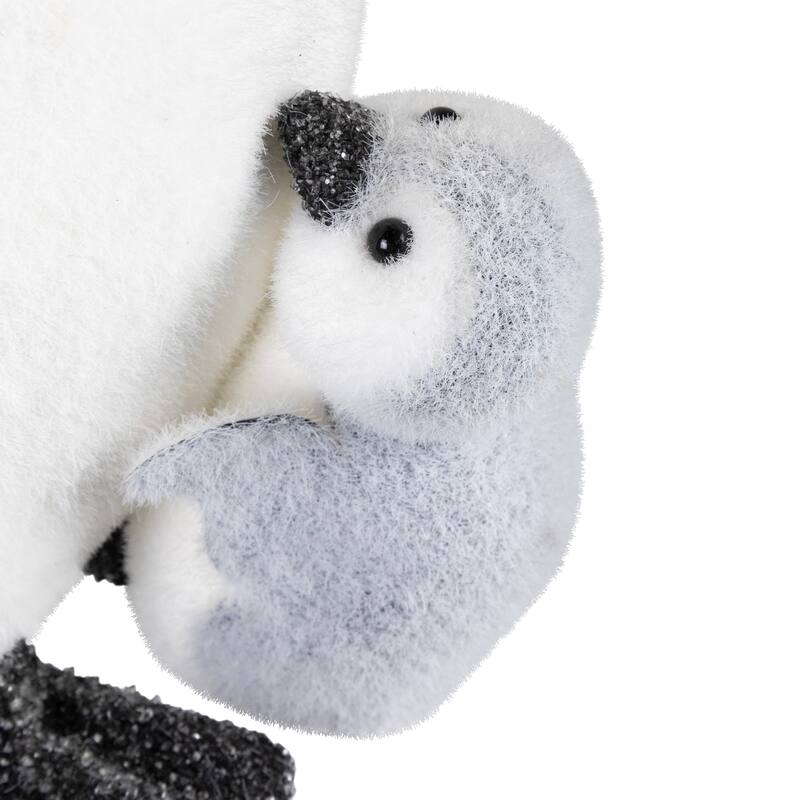 Mother Penguin with Chick Christmas Figurine - 10.75"