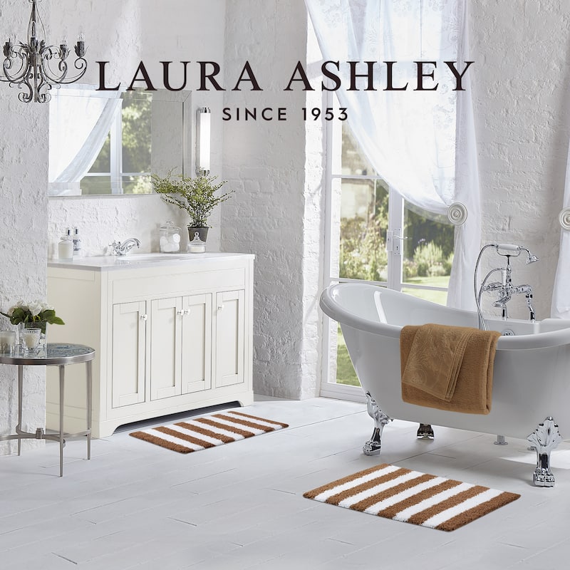 Laura Ashley Eden Stripe Bath Mat