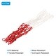 preview thumbnail 3 of 5, 4Pcs 16.9" PP Basketball Hoop Net Replacement Outdoor, White Red