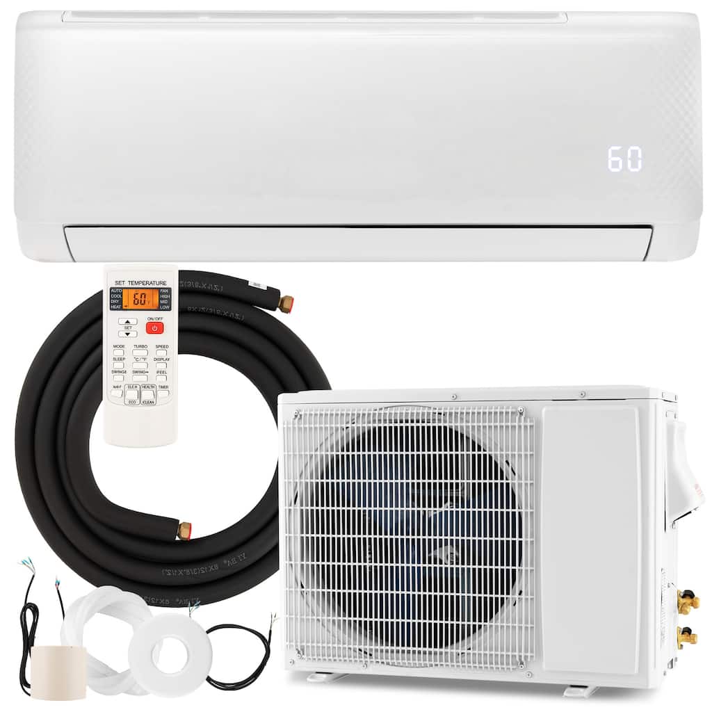 Gymax 17000 BTU Mini Split Air Conditioner 21 SEER2 AC Unit w/ Heat