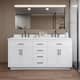 Option White / White Quartz Top / Matte Black Hardware