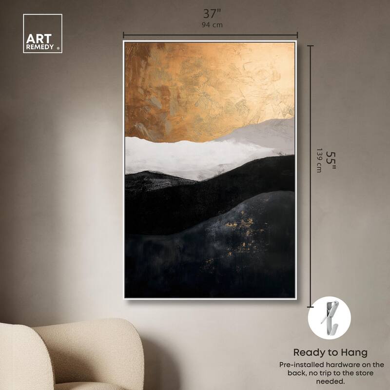 Golden Vista I Canvas by Art Remedy