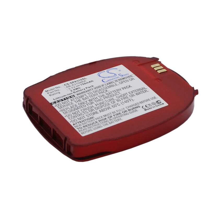 Battery for Samsung SPH-A310 AB-A3108RA Mobile CellPhone CS-SPA310SL 750mAh - Red