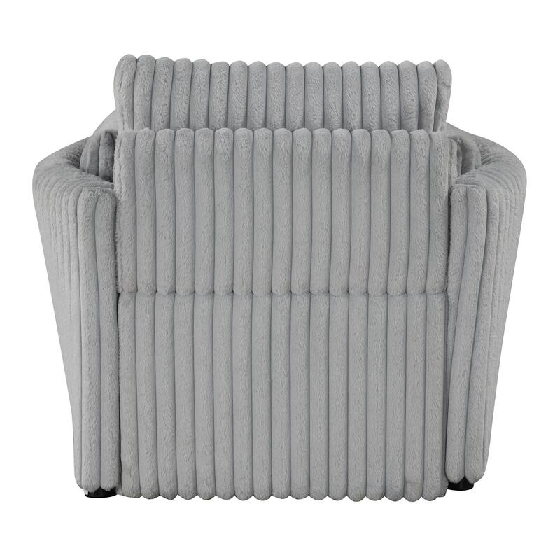 Modern Fabric Sleeper Single Sofa with USB and 2 pillows