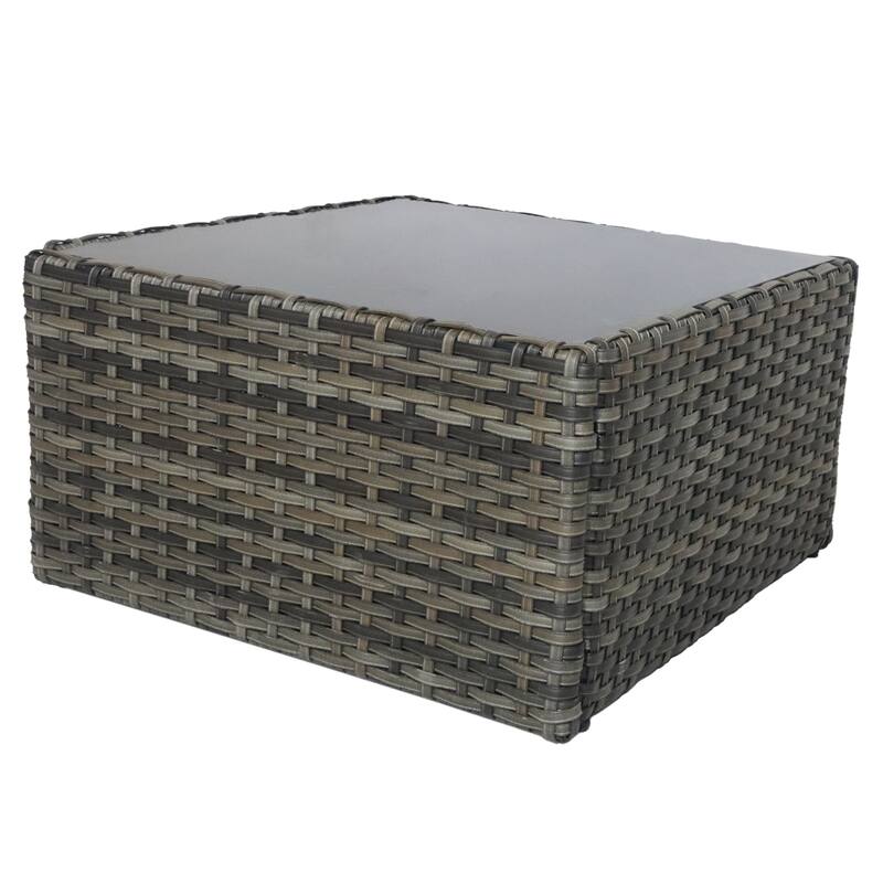 7-Piece Patio Wicker Sets Rattan Sectional Sofa With Cushions