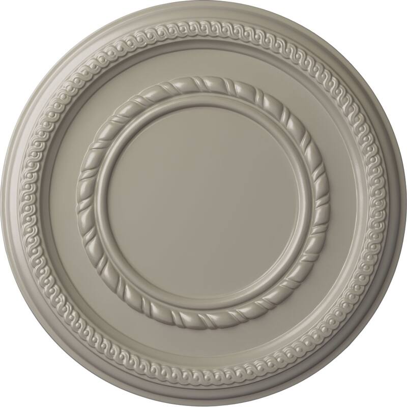 12 5/8"OD x 1 1/8"P Federal Roped Small Ceiling Medallion