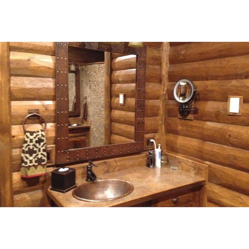19-in Oval Self Rimming Hammered Copper Sink (LO19RDB)