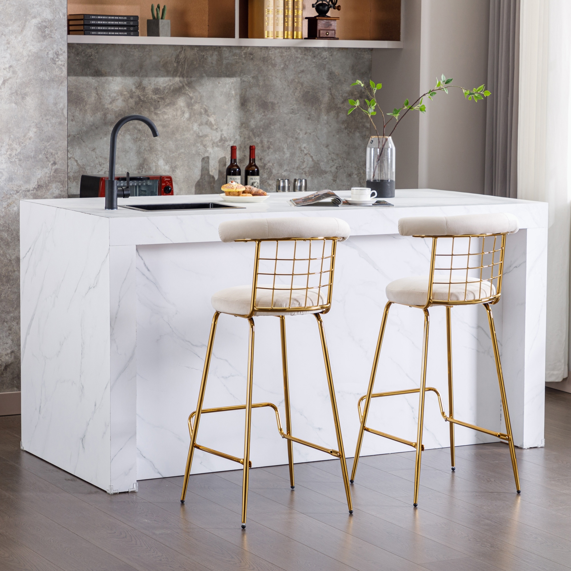 Bar stool shop with metal legs