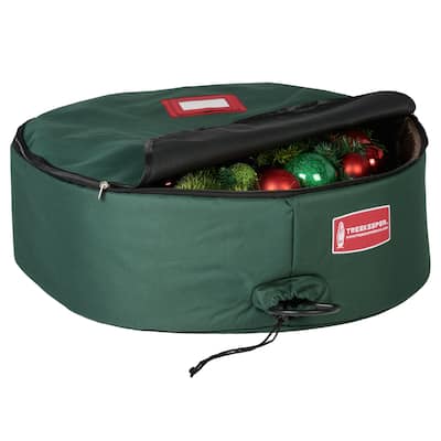 30 in. Padded Christmas Wreath Storage Container