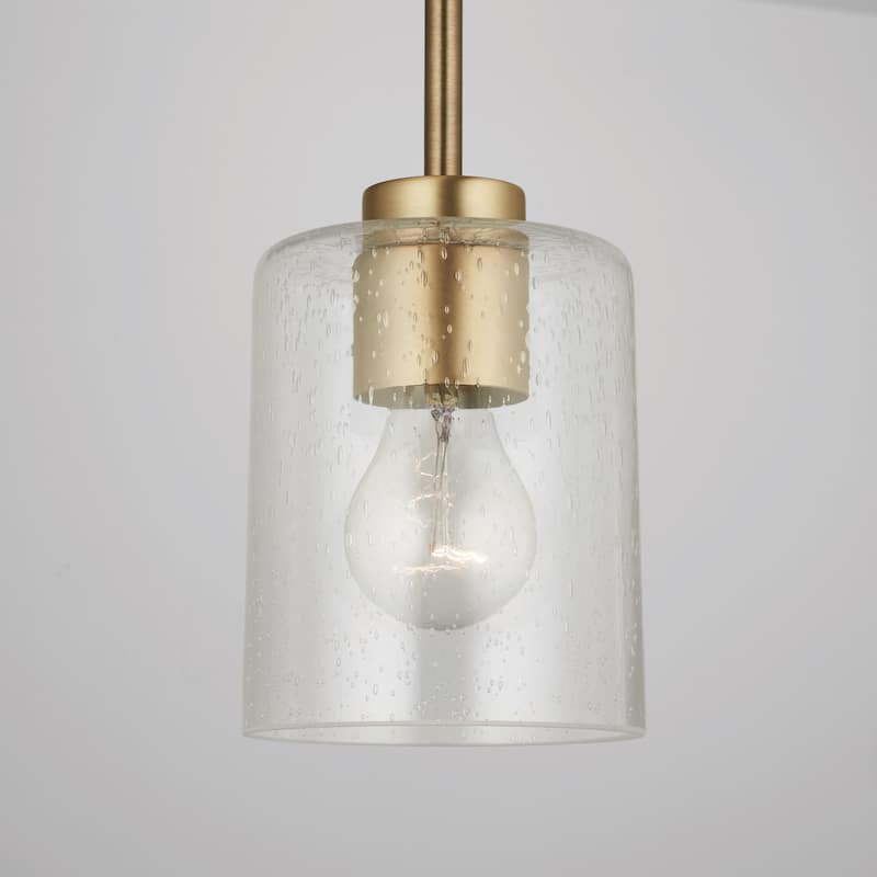 Greyson 1-light Hanging Pendant w/ Clear Seeded Glass