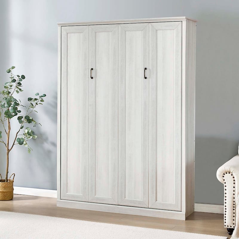 Full Size Murphy Wall Bed Cabinet Space-Saving Bed Perfect