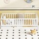 preview thumbnail 41 of 89, Montessori Floor Bed with Fence & Door, Toddler Wood Bed Frame for Kids