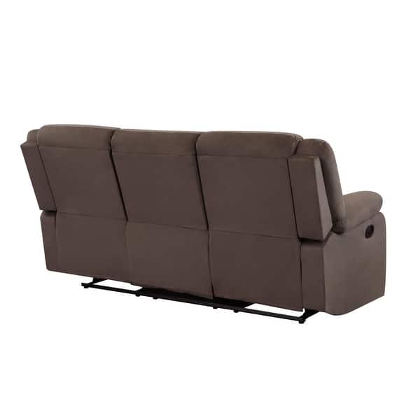 Osbourne Microfiber Fabric Upholstered 2 Piece Living Room Recliner Sets On Sale Overstock 25775944 Beige
