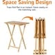 preview thumbnail 5 of 3, Foldable TV Dinner Tray Table with Storage Rack