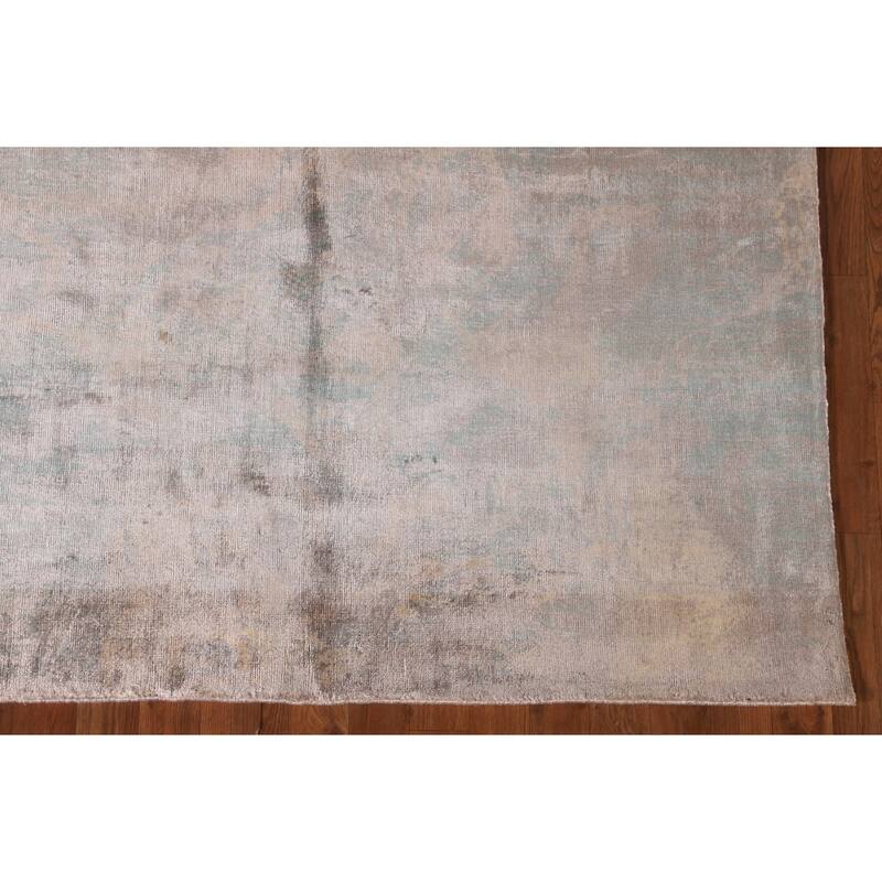All-Over Abstract Modern Area Rug Handmade Wool Carpet - 5'1" x 7'11"
