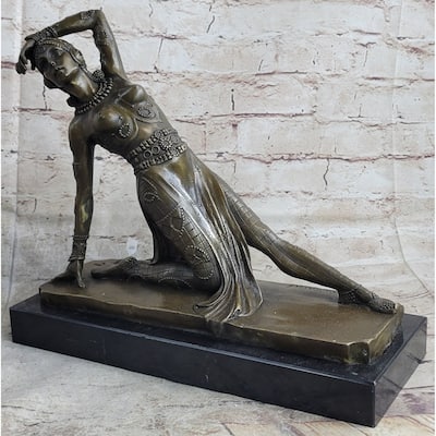 Handmade Art Nouveau By~D.H Chiparus~ Dancer Dance Dancing Bronze Sculpture
