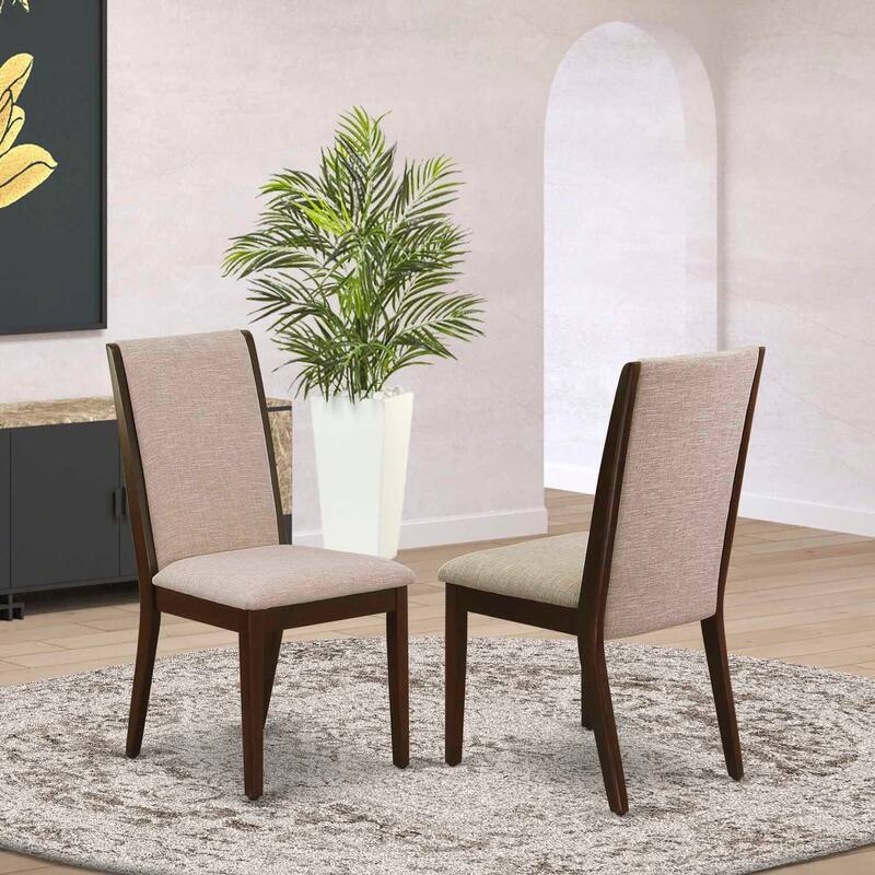 Parsons Chair with Mahogany Legs, Dining Room Accent, Stylish Living Room Seating - 20