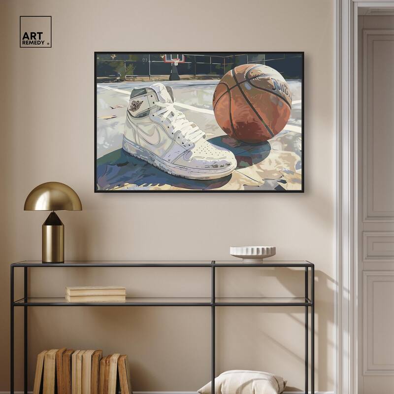 Washed Out Court Canvas by Art Remedy