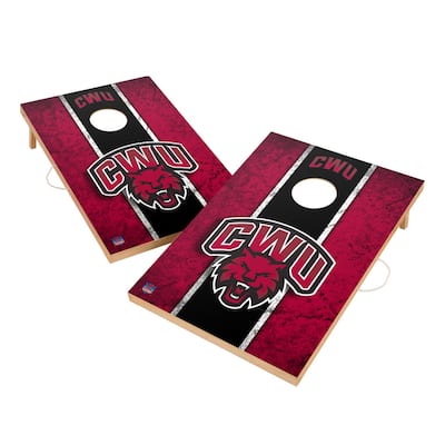 Vintage Central Washington Wildcats Regulation 2x4 Cornhole Set