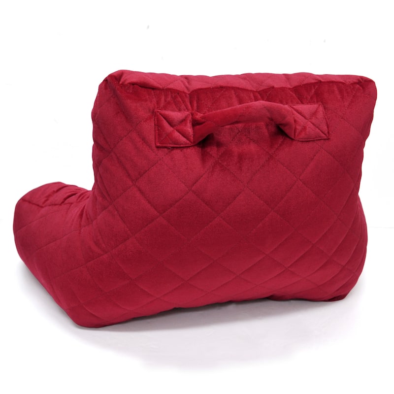 Velvet Do-It-Yourself Bedrest Reading Pillow Cover and Filling