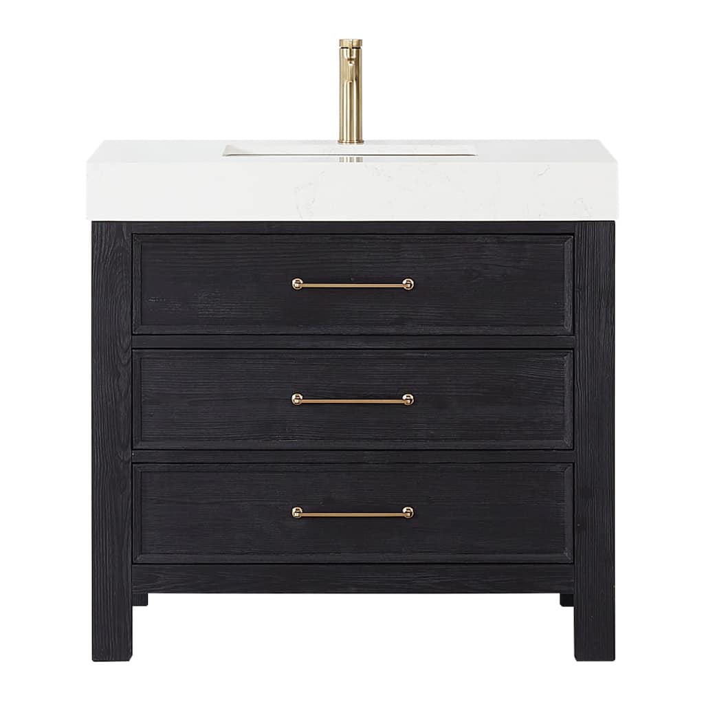 Miseno MV-NM-LEON36-LWT León 36" Free Standing Single Basin Vanity Set