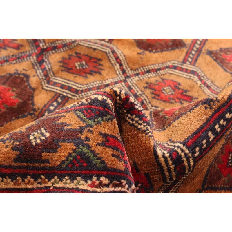 ECARPETGALLERY Hand-knotted Teimani Brown Wool Rug - 2'11 x 4'4