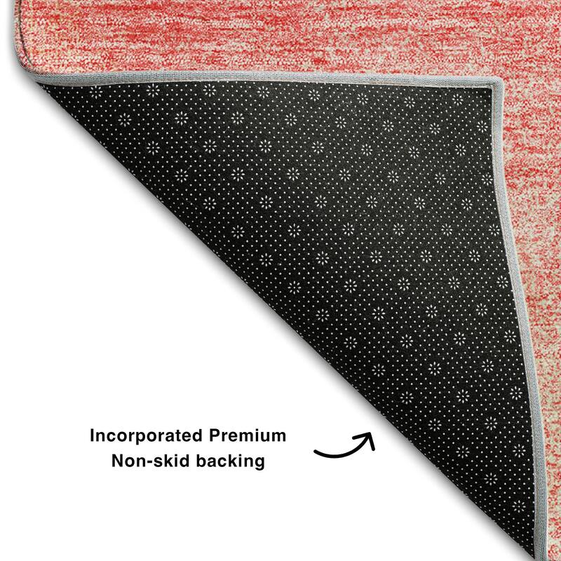 Premium Washable Super Soft Solid Ombre Mayfield Rug