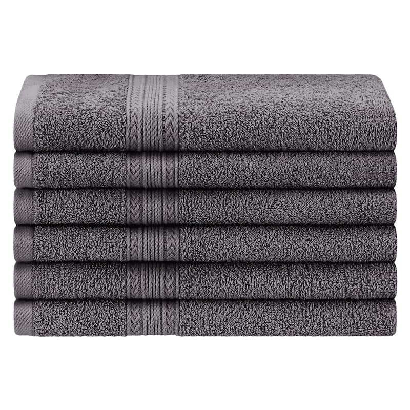 Superior Eco Friendly Cotton Soft and Absorbent Hand Towel - (Set of 6)