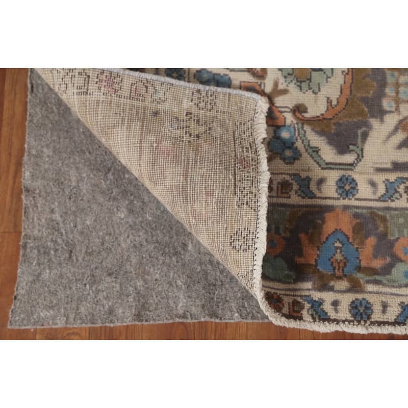 Over-Dyed Tabriz Persian Vintage Rug Hand-Knotted Wool Carpet - 6'10"x 9'2"