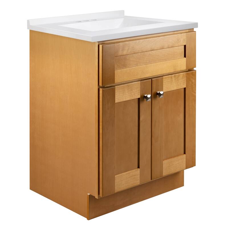 Design House 215574 Brookings 24" Free Standing Single Basin Vanity - Modern Birch - Wood Finish