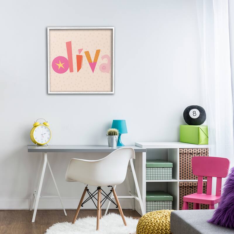 Stupell Diva Patterned Whimsical Text Framed Giclee Art Design By Sazerelli Designs