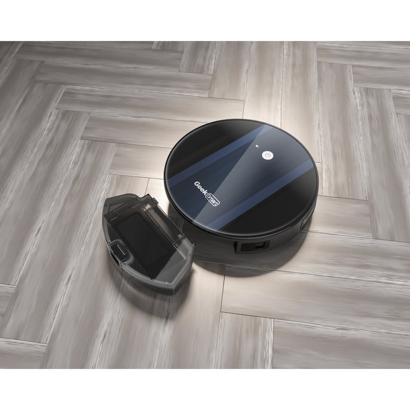 Anmytek Ultra-Thin Smart Robot Vacuum Cleaner 1800Pa Strong Suction Self-Charging Wi-Fi App Control 100min Runtime