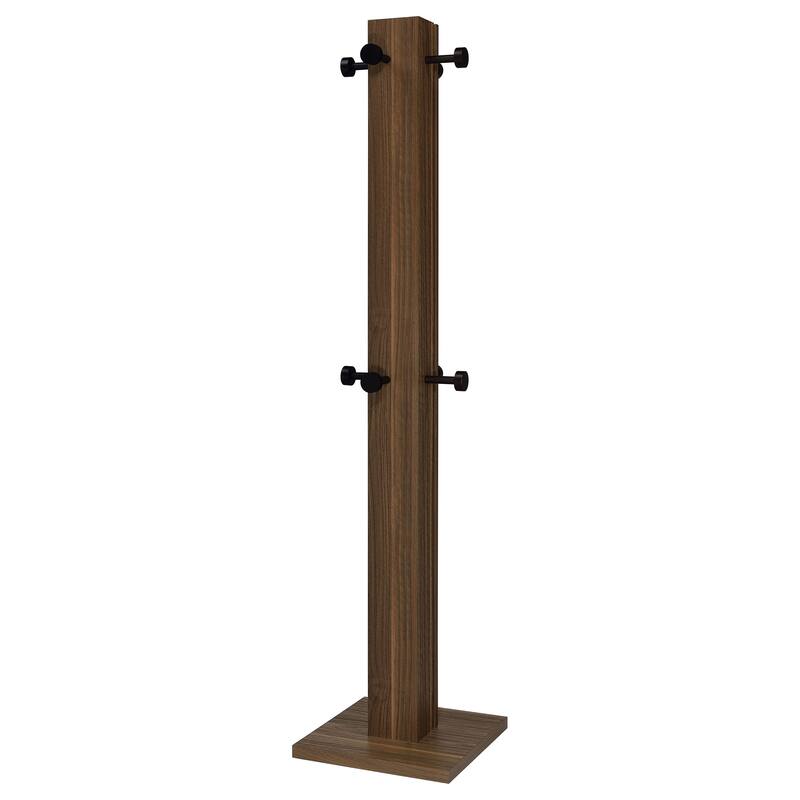Rawlins Walnut Engineered Wood Coat Rack