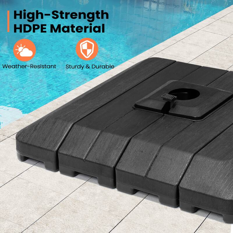 Pellebant 11X11FT Outdoor Patio Cantilever-Offset 360-Degree Rotation Umbrella with Premium Base