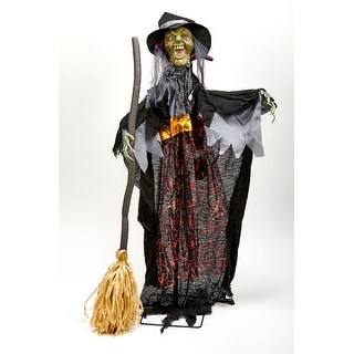 48" Animated Standing Witch w/ Moving Head