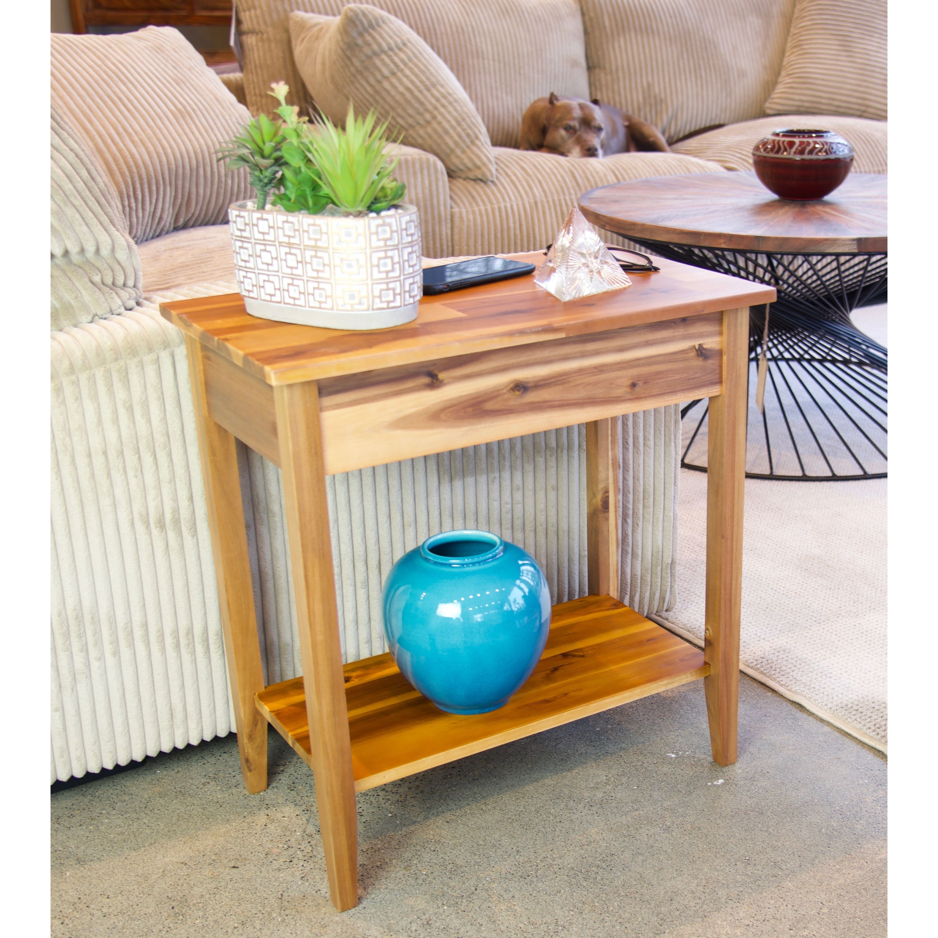 Small side table for recliner hot sale