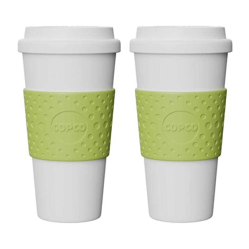 Copco Set of 2 Acadia Travel Mugs - Green