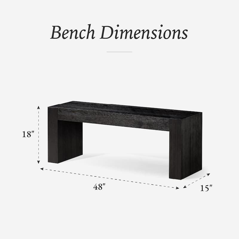 Maven Lane Zeno Wooden Bench