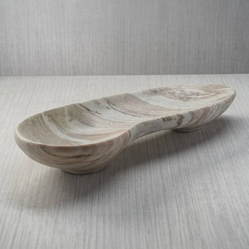 Altamura Large Organic Shape Marble Bowl