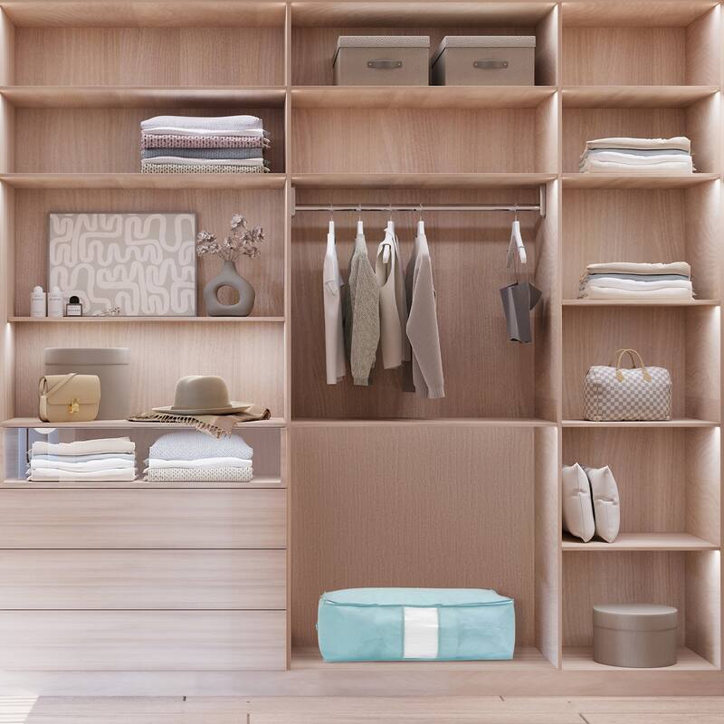 1 Pack Clothes Storage, Storage Bags, Moving Bags for Organizing Bedroom, Clothing, Closet Organizers and Storage with Handles