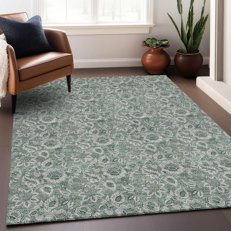 Premium Washable Super Soft Floral Mayfield Rug